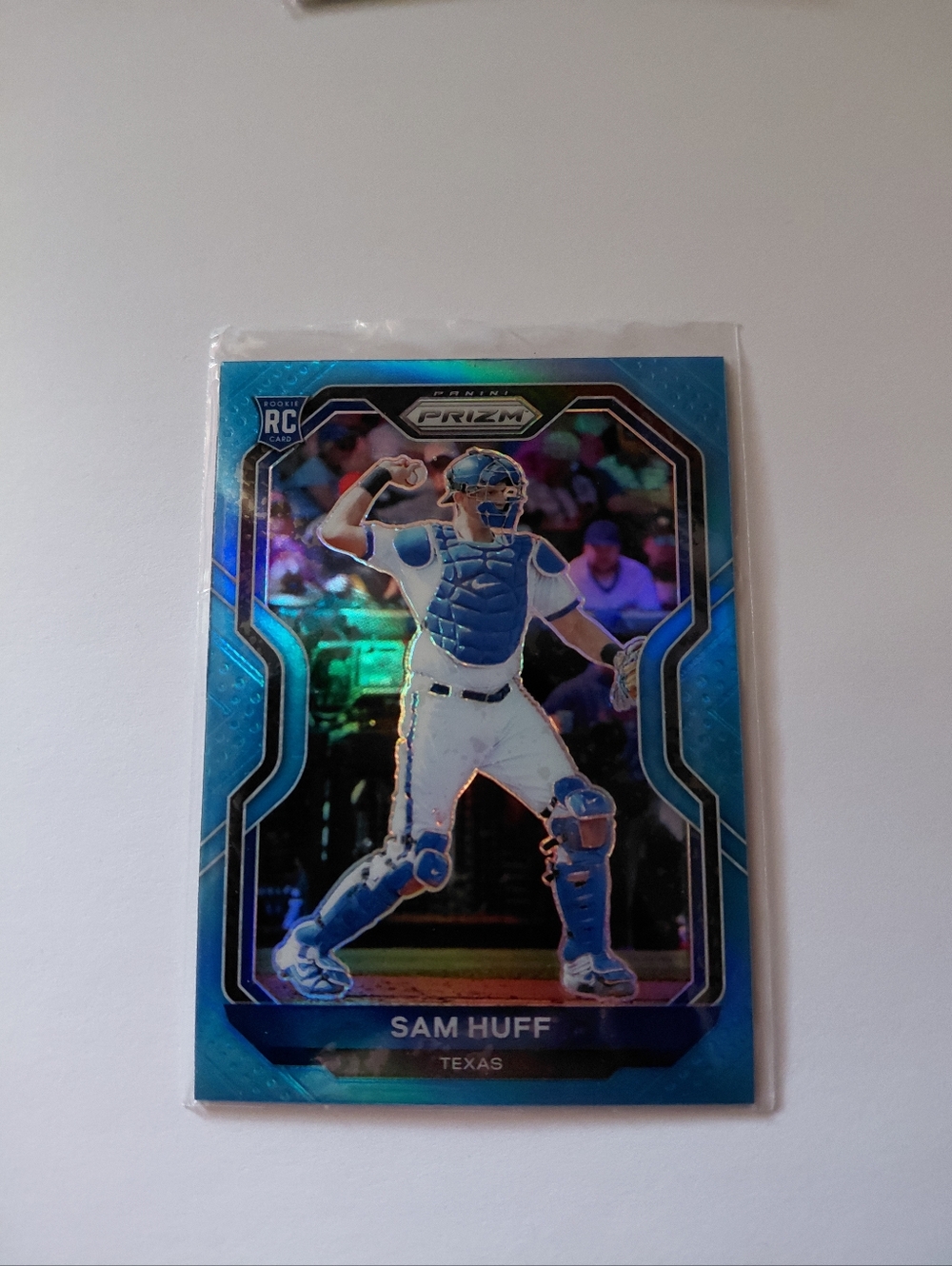 Panini Sam Huff Baseball Card - Blue